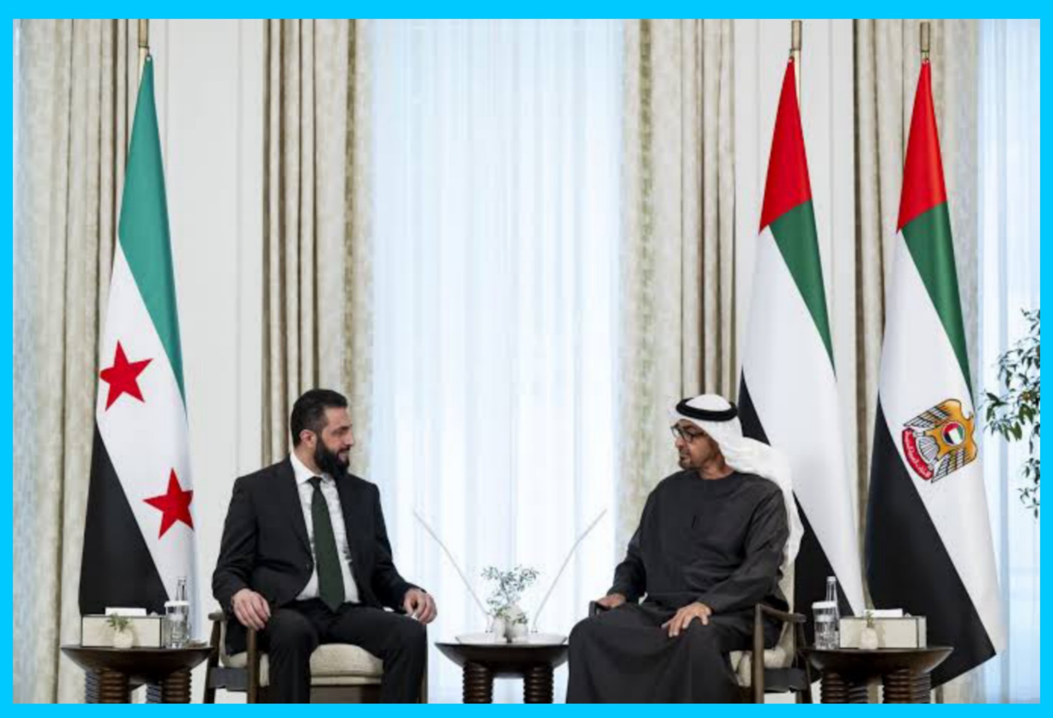 الرئيس السوري أحمد الشرع توجه إلى دولة الإمارات العربية المتحدة في زيارةٍ رسميةٍ